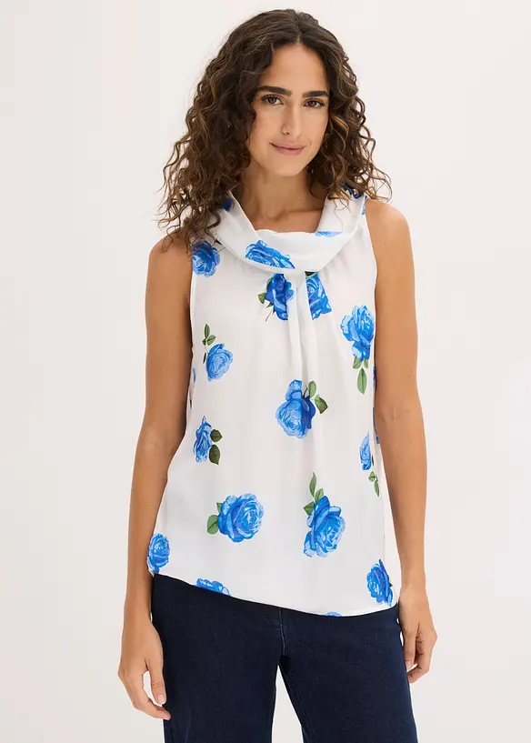 Linne av satin med mjukt fall, bonprix