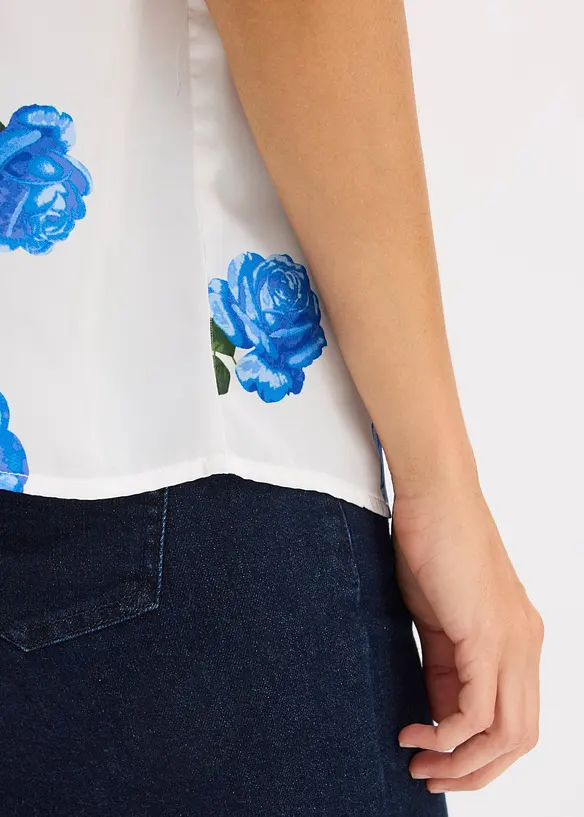 Linne av satin med mjukt fall, bonprix