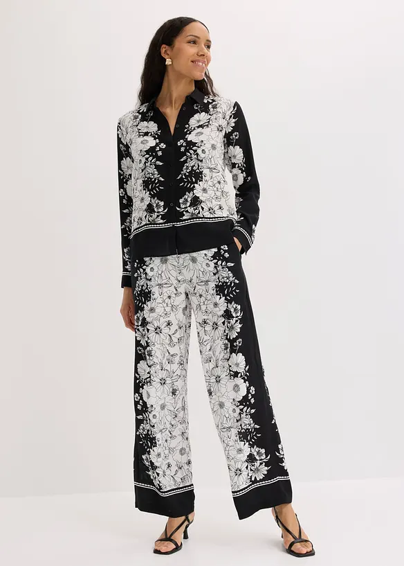 Blus av mjuk viskos, bonprix