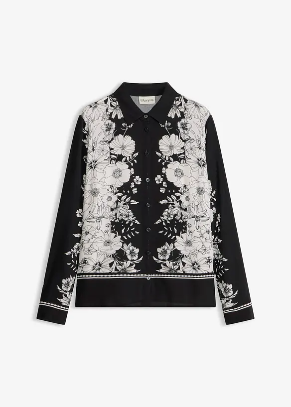 Blus av mjuk viskos, bonprix