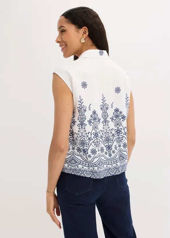 Blus i mjuk viskosblandning, bonprix