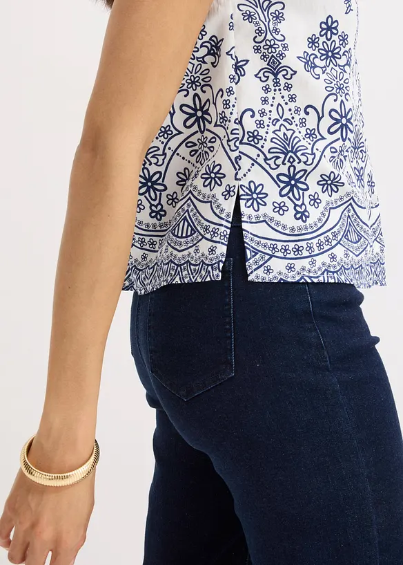 Blus i mjuk viskosblandning, bonprix