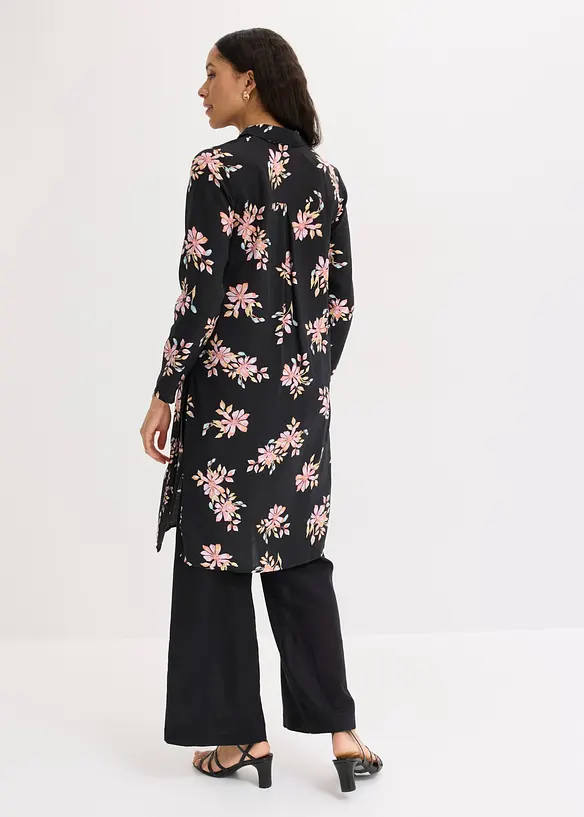 L&aring;ng blus i mjuk viskosmix, bonprix