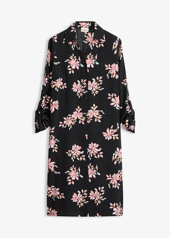 L&aring;ng blus i mjuk viskosmix, bonprix