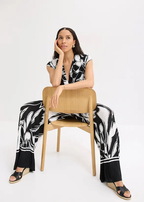 Jumpsuit av jersey, bonprix