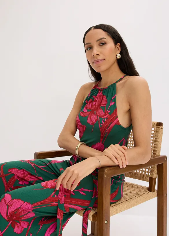 Jumpsuit i jersey av mjuk viskosmix, bonprix