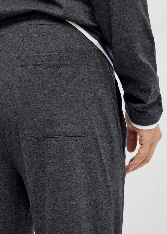 Jerseyshorts i l&aring;ng modell med ekologisk bomull (2-pack), bonprix