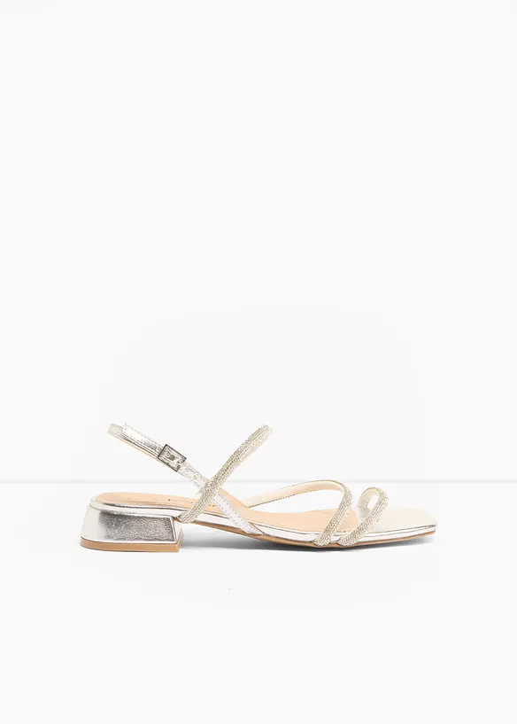 Sandal med glitterstenar, bonprix