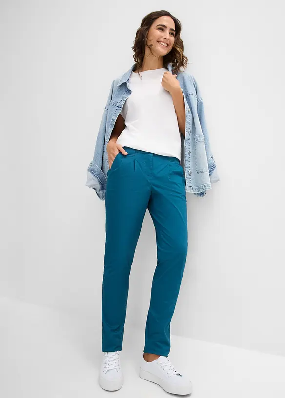Chinos av stretchig bomullsmix, bonprix