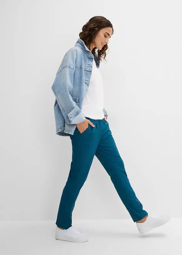 Chinos av stretchig bomullsmix, bonprix