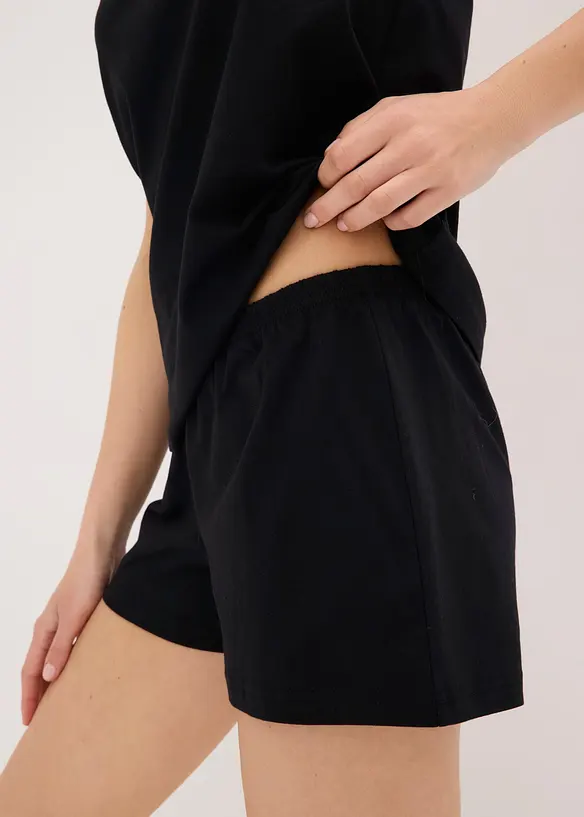 Kort pyjamas med spets, bonprix