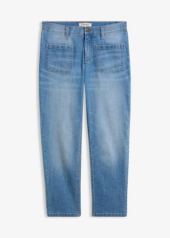 Slim Fit Jeans, High Waist, cropped, bonprix