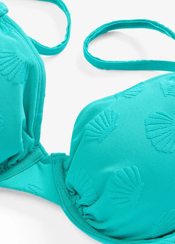 Bygelbikini av strukturmaterial (2 delar), bonprix