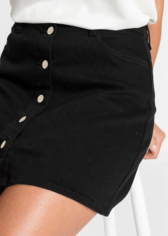 Stretchig jeanskjol, bonprix
