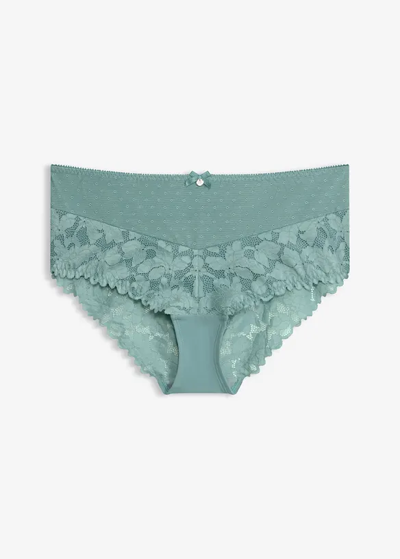 Maxihipstertrosa med fin spets, bonprix