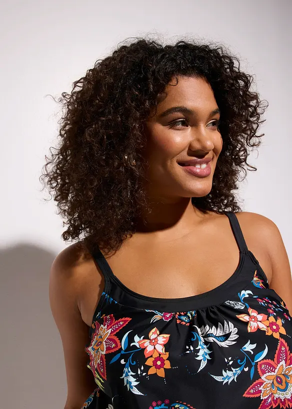 Tankini med reglerbara axelband (2 delar), bonprix