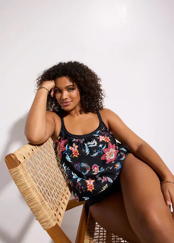 Tankini med reglerbara axelband (2 delar), bonprix