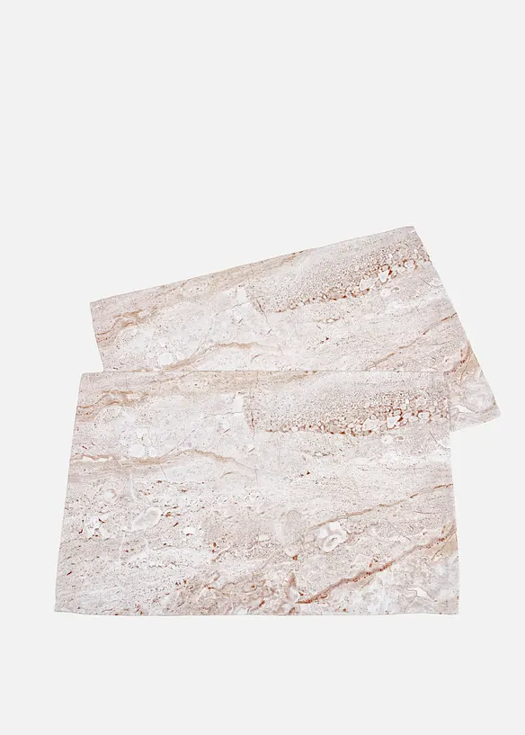 Bordstablett med marmorm&ouml;nster (2-pack), bonprix