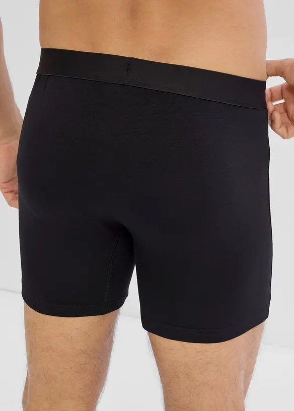 Medell&aring;nga boxershorts i tajt modell med ekologisk bomull (3-pack), bonprix