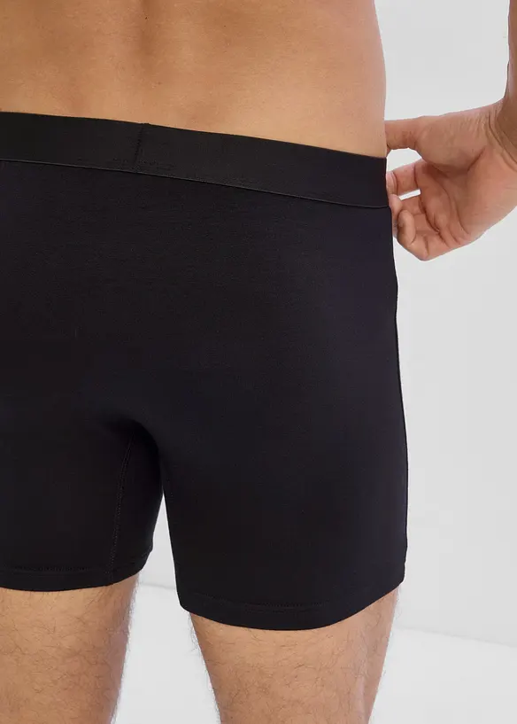 Medell&aring;nga boxershorts i tajt modell med ekologisk bomull (3-pack), bonprix