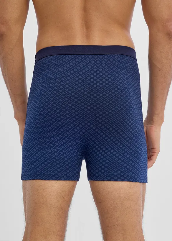 Boxerkalsong, tajt, medell&aring;ng, h&ouml;g midja, med mjuk bomull (3-pack), bonprix