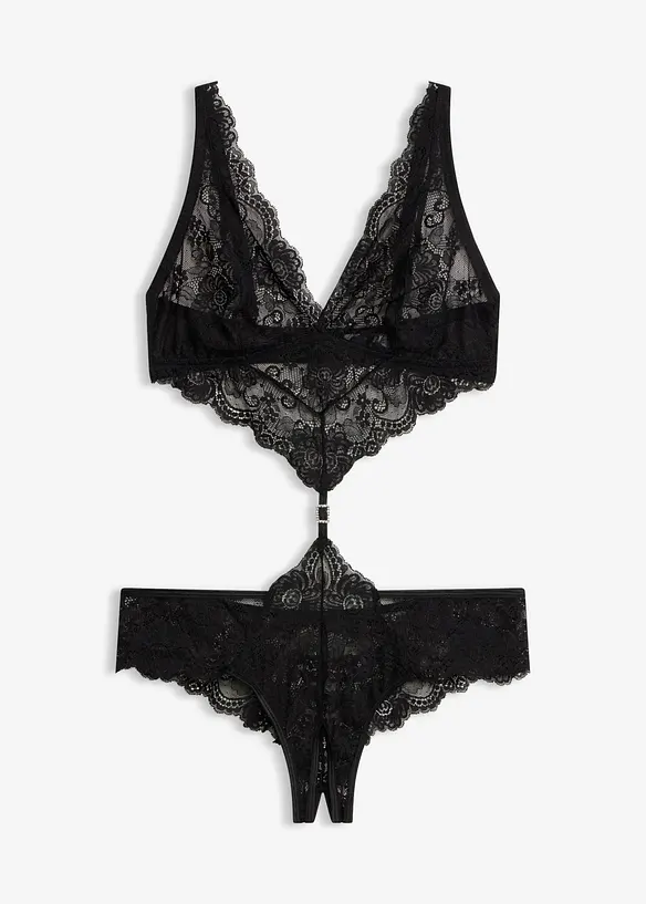 Stringbody med &ouml;ppen gren, bonprix