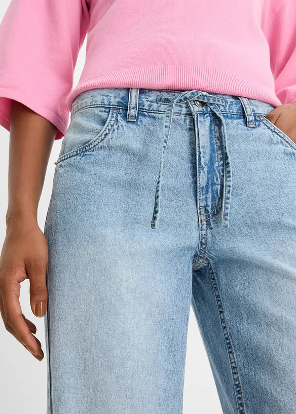 Wide Leg Jeans, Cropped, bonprix