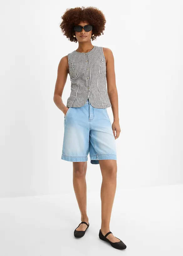 Jeansshorts Mid Waist, bonprix