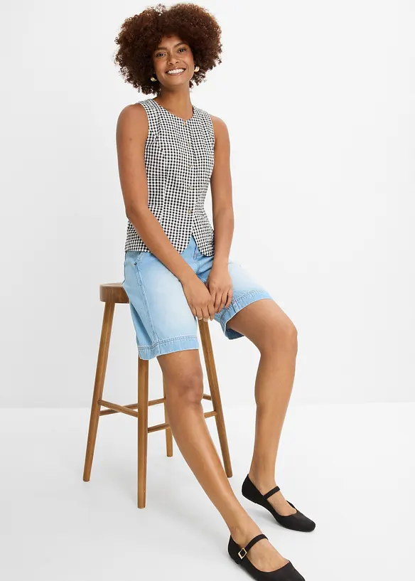 Jeansshorts Mid Waist, bonprix