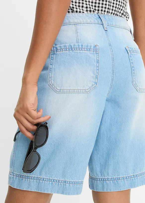 Jeansshorts Mid Waist, bonprix