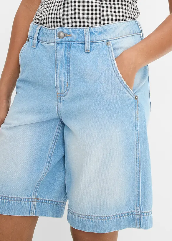 Jeansshorts Mid Waist, bonprix