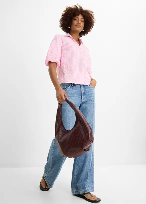 Blus i bomull, bonprix