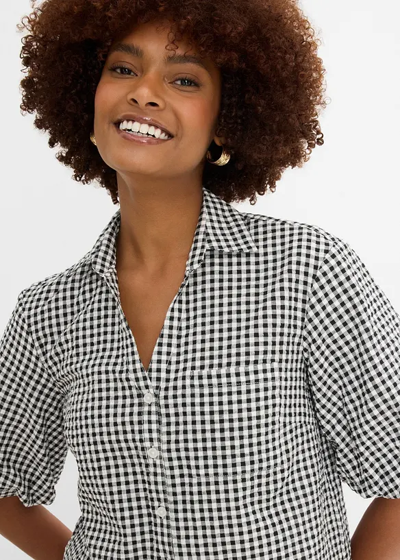 Blus i bomull, bonprix