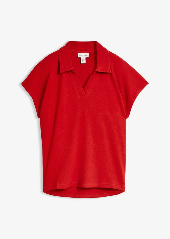 Pik&eacute;tr&ouml;ja av ekologisk bomull med v&aring;fflad look, bonprix