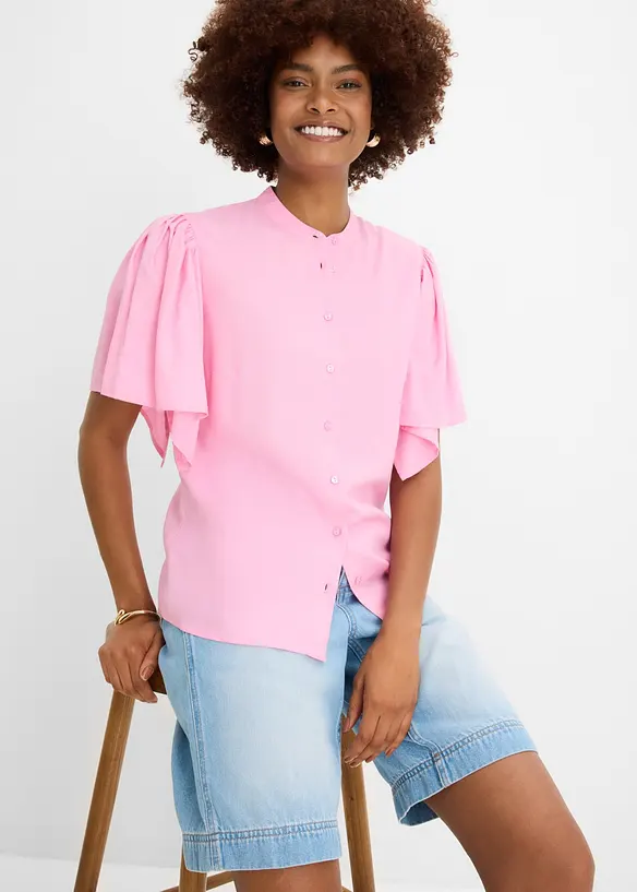 Blus av mjuk viskos, bonprix