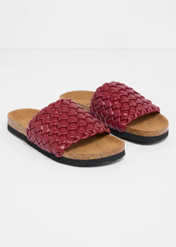 Toffla med fl&auml;tad look, bonprix