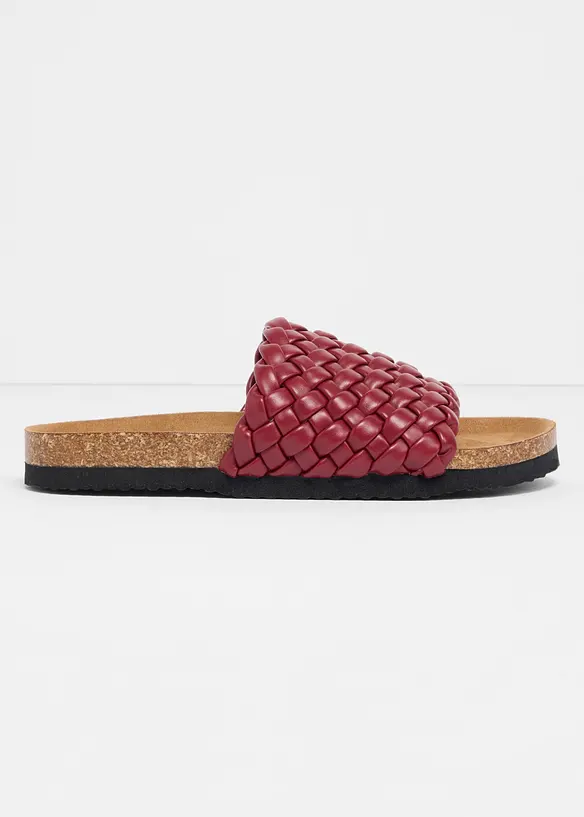 Toffla med fl&auml;tad look, bonprix