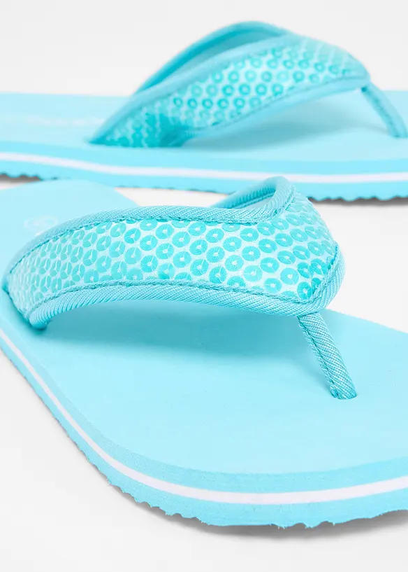 Flip flop-sandal med paljetter, bonprix