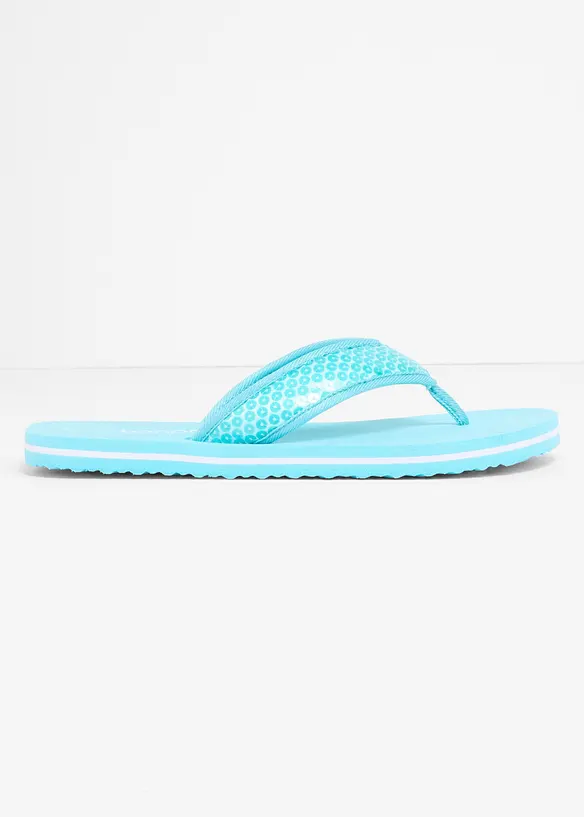 Flip flop-sandal med paljetter, bonprix