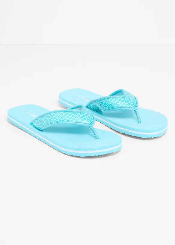 Flip flop-sandal med paljetter, bonprix