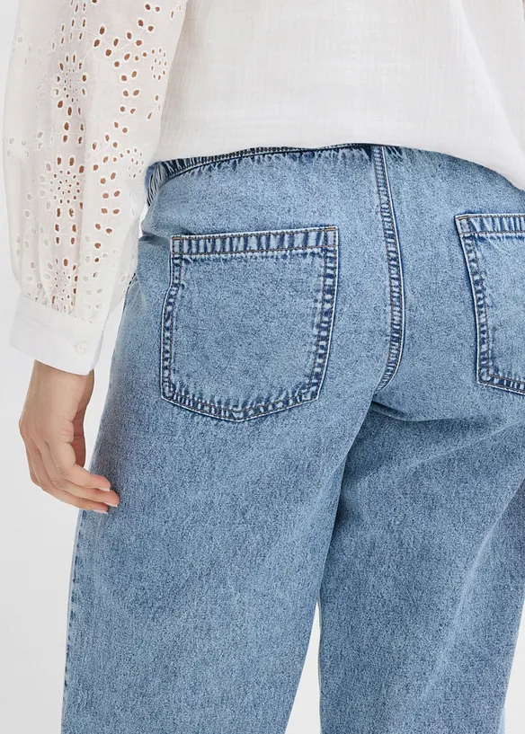 Mammajeans i boyfriend-modell med ankell&auml;ngd, bonprix