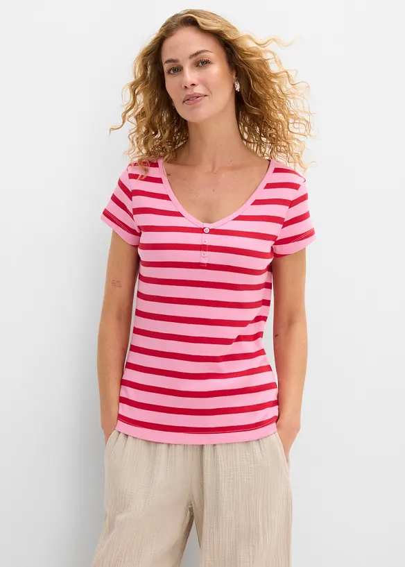 T-shirt av ekologisk bomull (2-pack), bonprix
