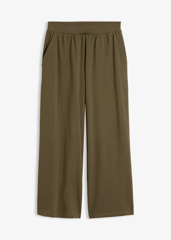 7/8-byxa av ekologisk bomull med stretch, bonprix