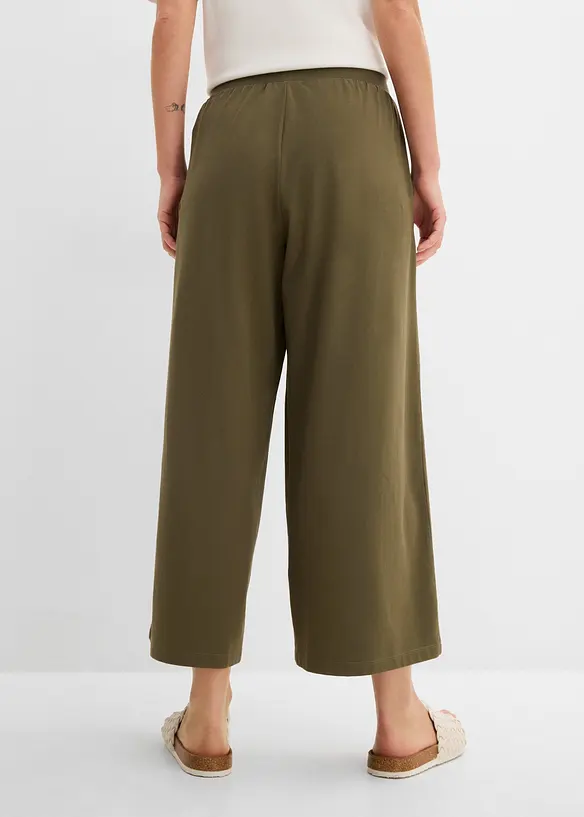 7/8-byxa av ekologisk bomull med stretch, bonprix