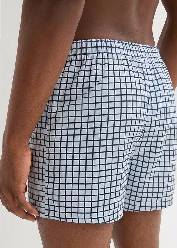 Ledigt skurna jerseyboxershorts i bomull (3-pack), bonprix