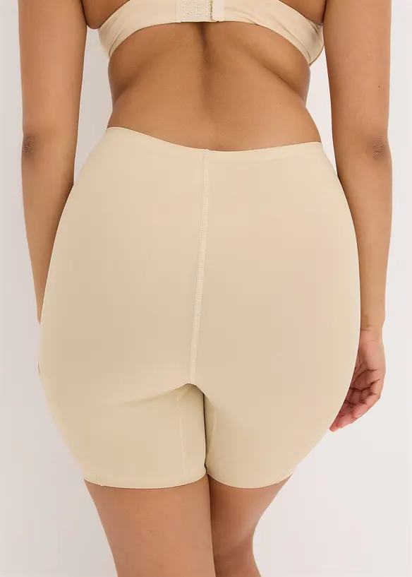 Trosa med l&aring;nga ben och medelh&ouml;g formande effekt samt transparent inf&auml;llning (2-pack), bonprix