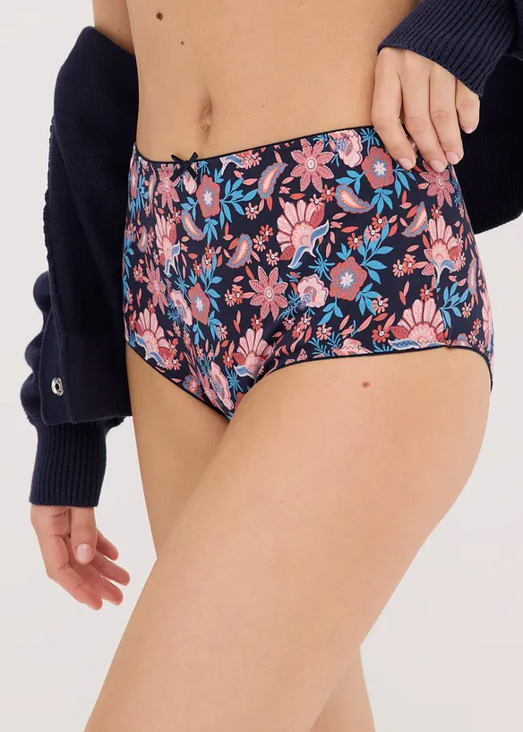 Midjetrosa med bomull (4-pack), bonprix