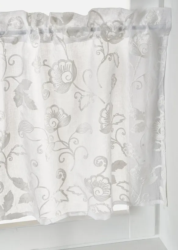 Caf&eacute;gardin med broderi, bonprix