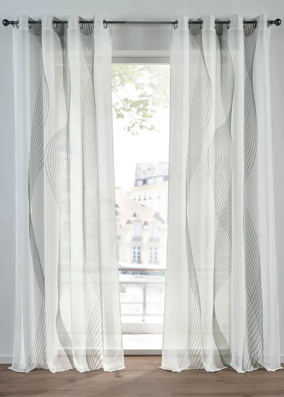 V&aring;gm&ouml;nstrad gardin (1-pack), bonprix