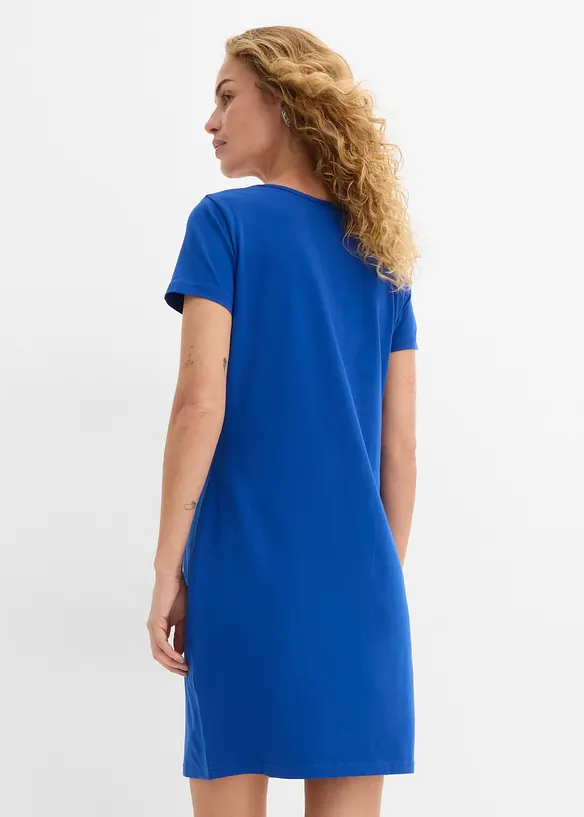 Jerseykl&auml;nning i ekologisk bomull med stretch, bonprix